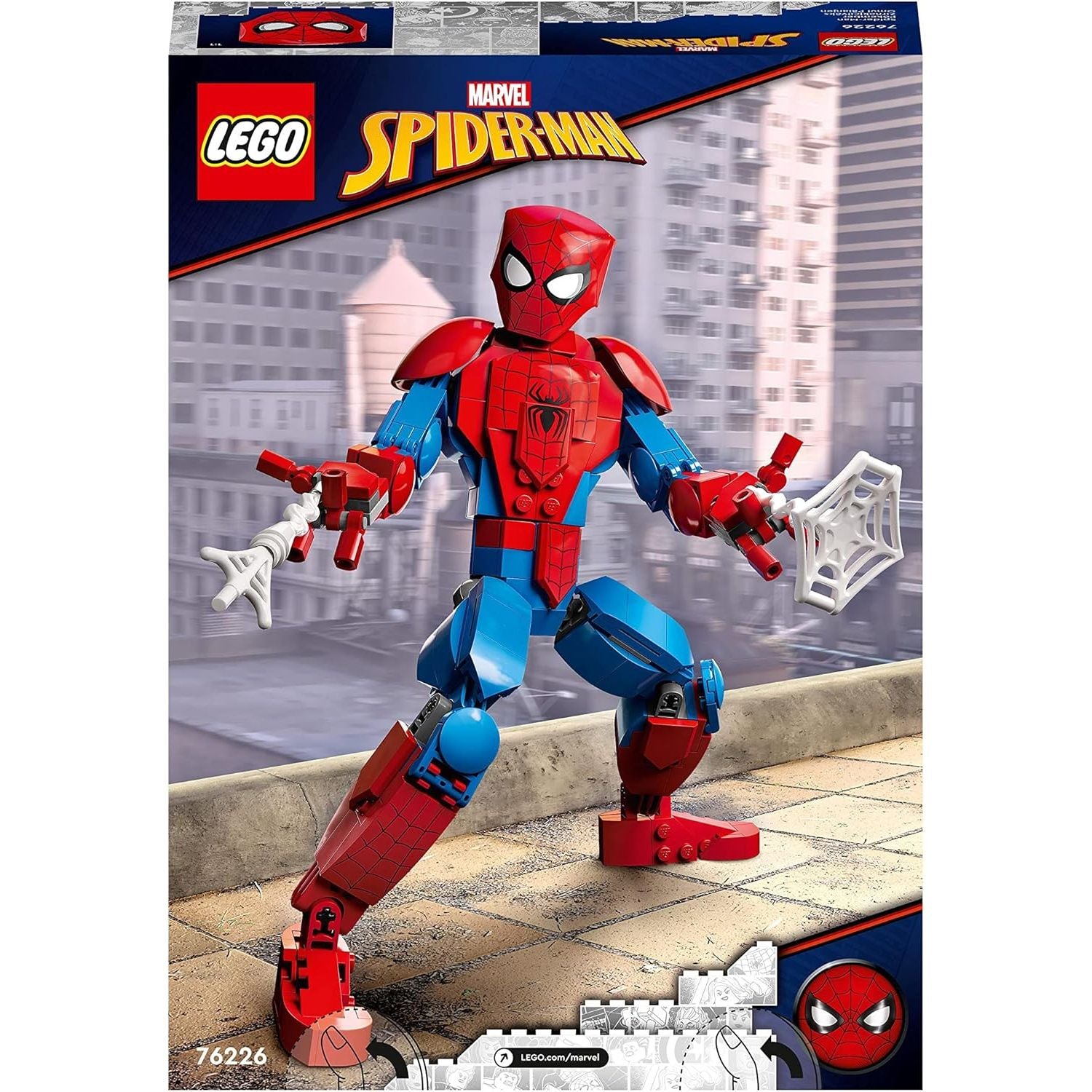Buy Lego,LEGO® Marvel Spider-Man Figure (76226) – Fully Articulated Super Hero Action Toy - Gadcet UK | UK | London | Scotland | Wales| Near Me | Cheap | Pay In 3 | Action & Toy Figures